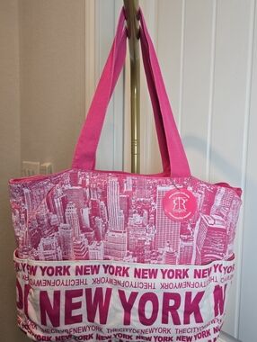 Robin Ruth Pink Tote Bag Purse Tote Bag With Zipper